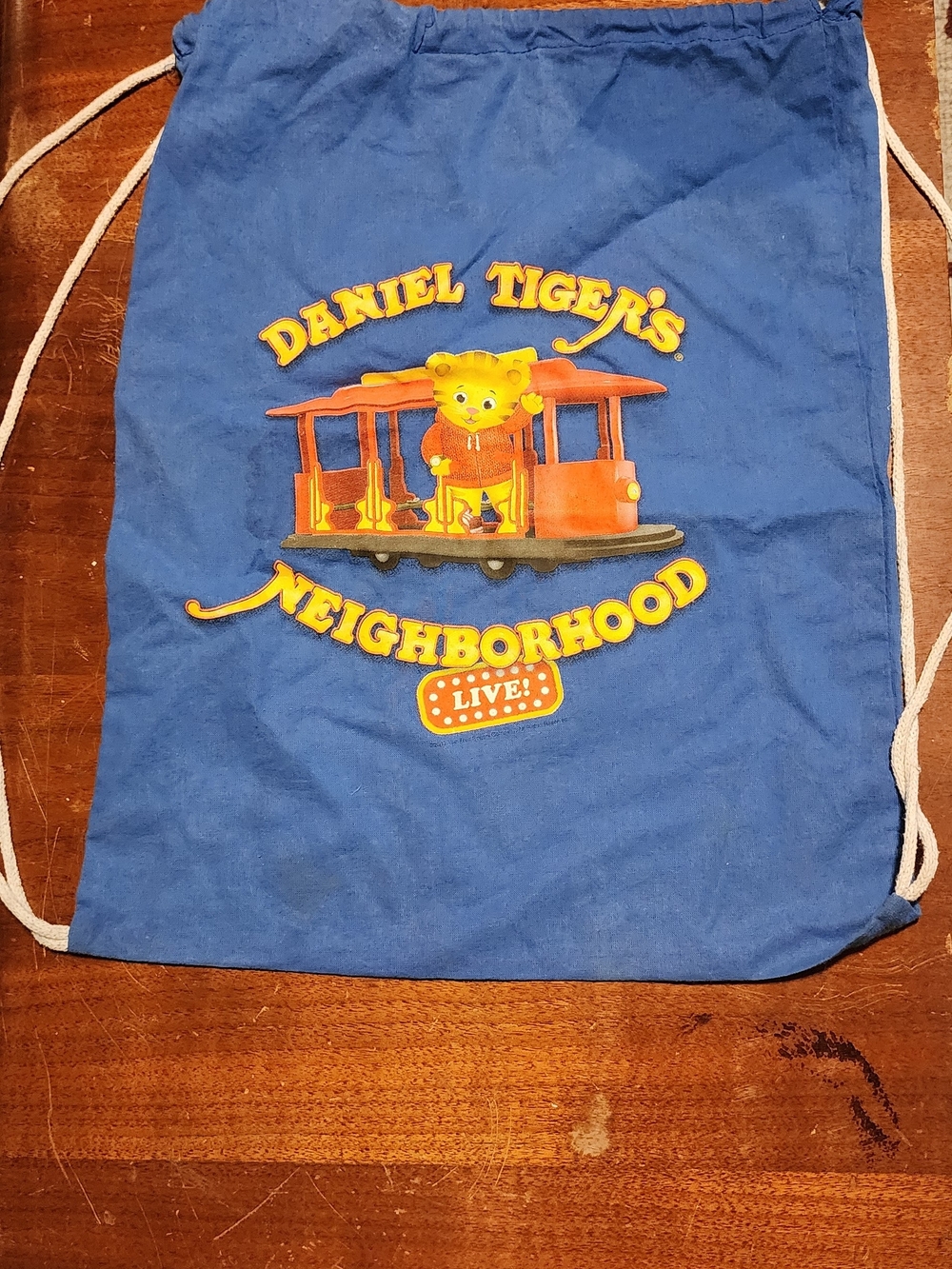 Daniel Tiger's Neighborhood LIVE Drawstring Backpack - Blue